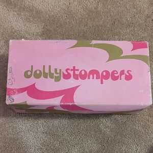 Dolly Stompers Pink and Green Shoe Box